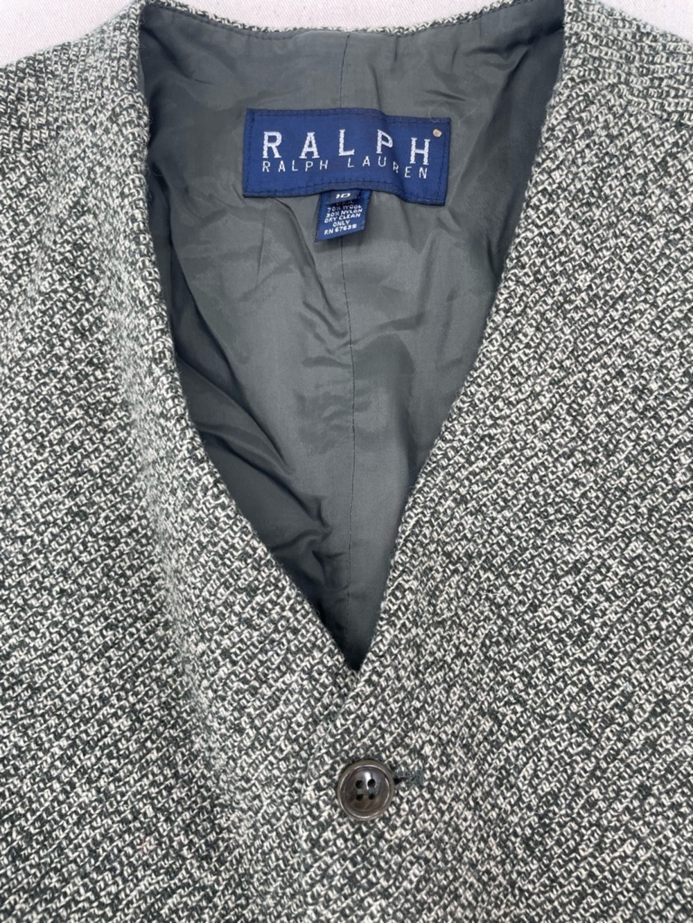 Vintage Ralph Lauren Wool Long Vest - Picture 8 of 8